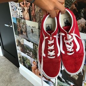red old skool vans